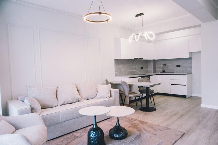 Apartament nou, finisat în tonuri reci și elegante | 46 mp | Mobilat complet