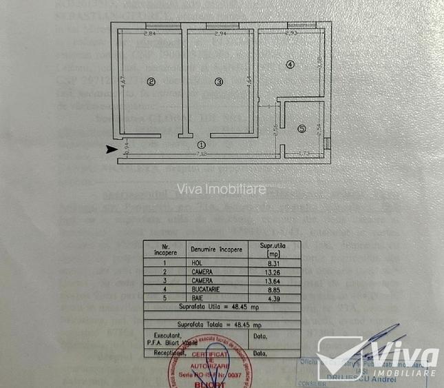 Str. Pepinierii! Ap 2 camere decomandat, 50 mp, mobilat + utilat, bloc din 2019 - 7