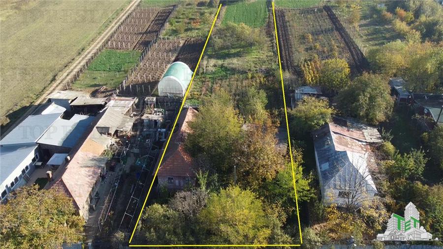 Oportunitate de investitie: Teren intravilan 1008mp cu casa + teren extravilan