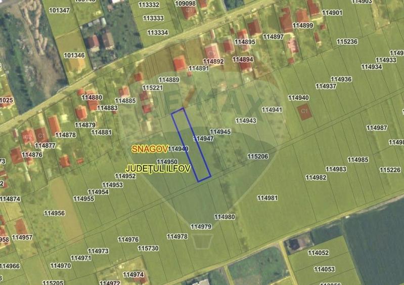 Teren 992mp Snagov / Ghermanesti / Strada Vaslui