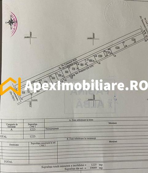 Corbeanca - Tamasi | Teren 1225mp, deschidere 44ml | Utilitati la 50m - 15