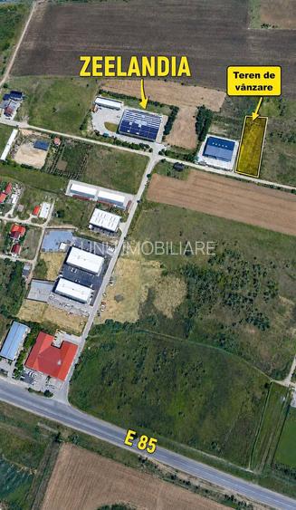Teren pentru Hală 1000 mp zona Metro lângă Zeelandia, 20,30 m deschidere, Aproape E85, Ideal Investiție Industrială - 2