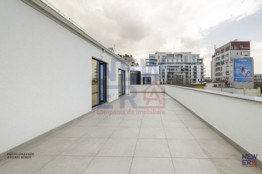 Apartament NOU 3 camere cu terasa 50 mp in bloc boutique, zona Herestrau