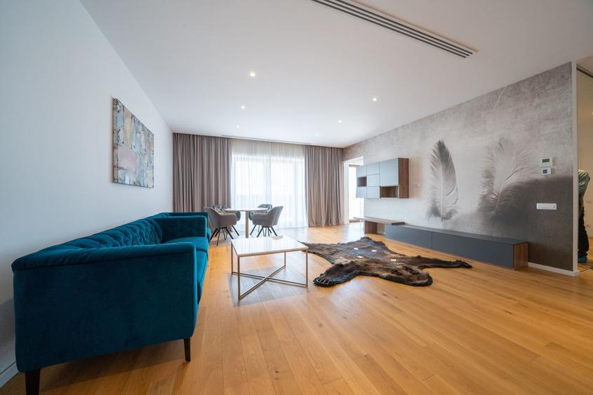 Herastrau, penthouse cu 3 camere mobilat integral Rovere