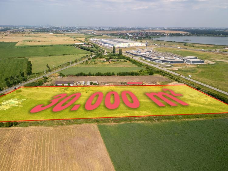 Teren de 30.000 mp în Cernica – pentru Dezvoltare Rezidențială sau Industriala