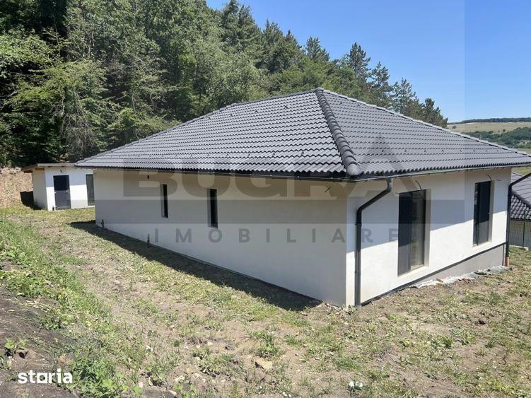 Casa individuala pe un nivel, 500mp teren, anexa foisor, beci, Popesti