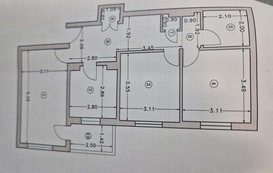 Calea Vitan - Dristor - Apartament 3 camere ,posibilitate montare centrala