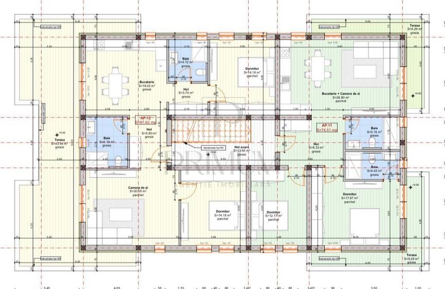 GIROC - 2 CAMERE - TERASA MARE - ZONA EXCELENTA - BLOC NOU - 5