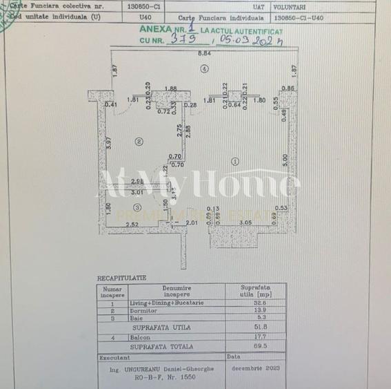 Apartament 2 camere Nord Lux