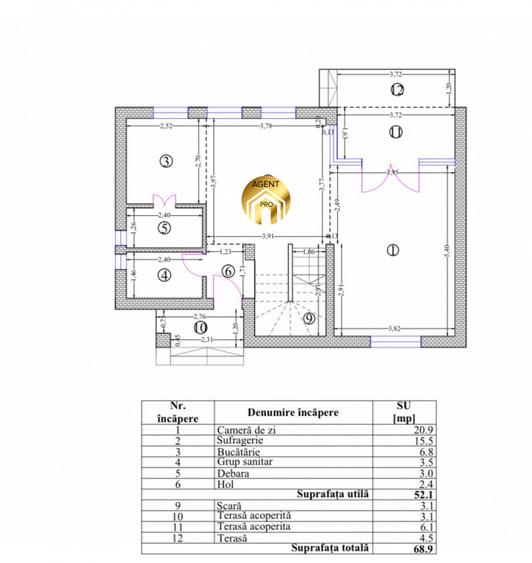 Casa P+1+Pod - 4 camere - 273mp Teren - Otopeni