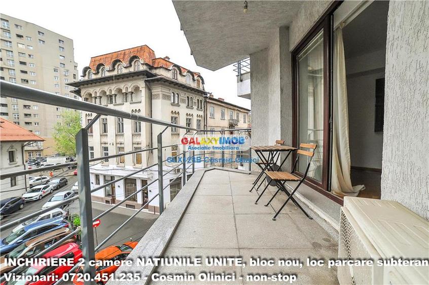 2 camere NATIUNILE UNITE, boc nou, parcare subterana, 8 minunte metrou - 16