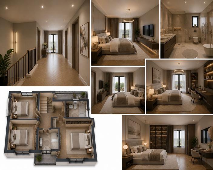 Vila exclusivista individuala 164 mp construiti, 320 mp curte Chiajna