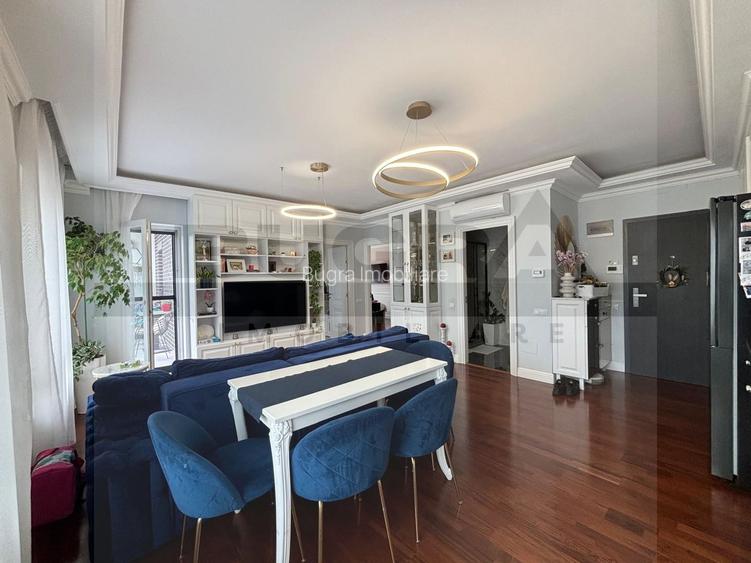 Apartament 3 camere modern, 2 bai, balcon, parcare, zona Mega - 4
