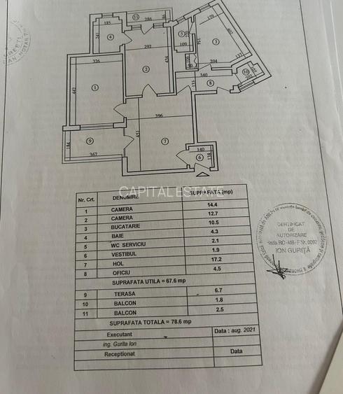 Apartament 3 camere – Bulevardul Nicolae Bălcescu - 15