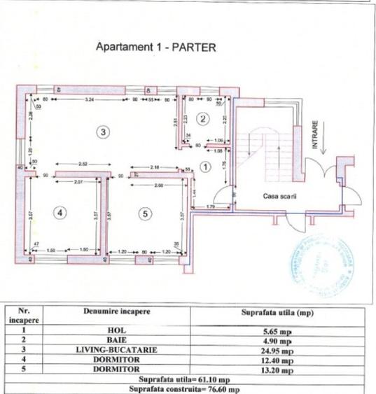 Apartament 3 camere, 61 mp,  parter, multiple functionalitati, Oradea - 7