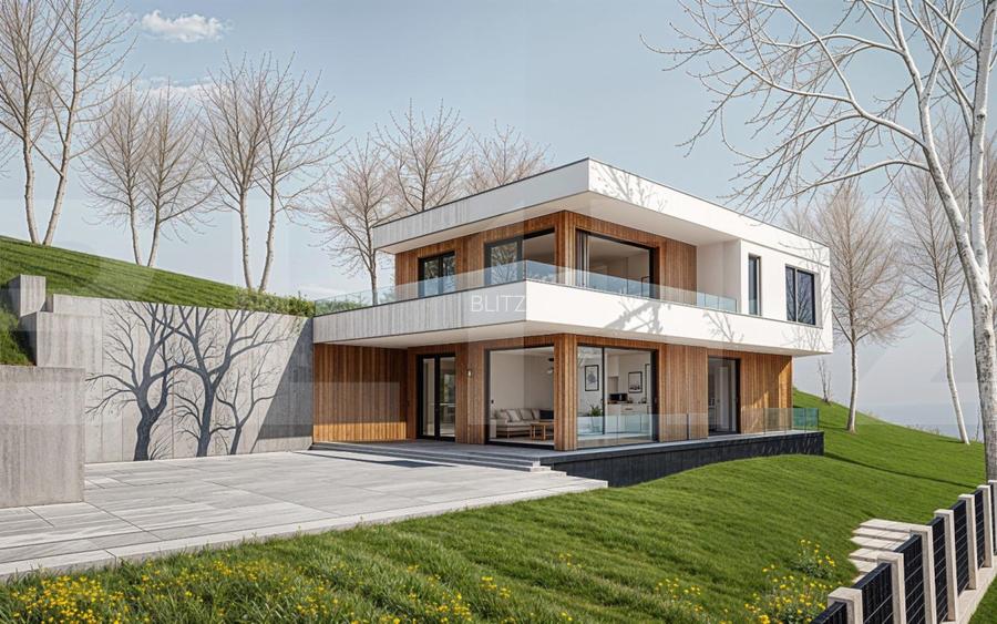 Teren 780 mp cu proiect autorizat P+E, front 38 m, zona Sungarden – Baciu - 2
