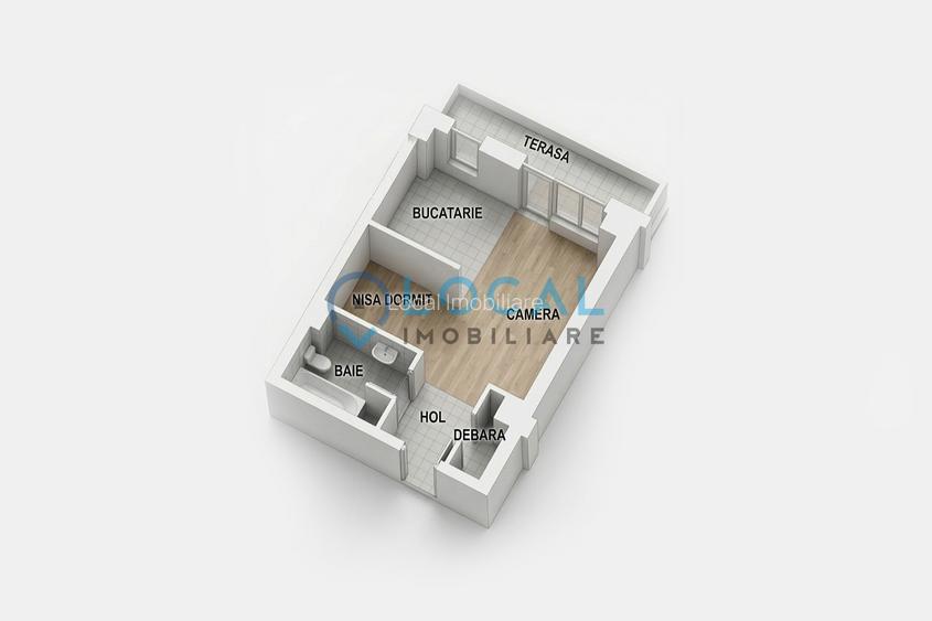 Apartament cu 1 camera + nisa de dormit, Marasti | Zona Iulius Mall - 8