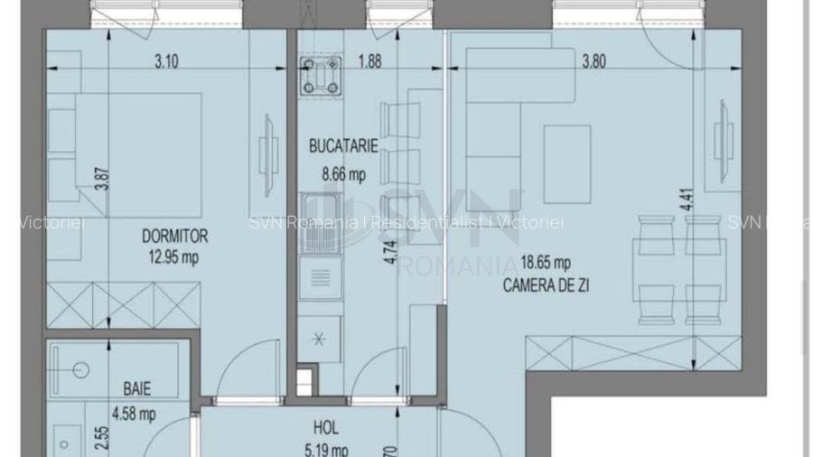 REA1028864 Apartament premium 2 camere Nusco City - 2
