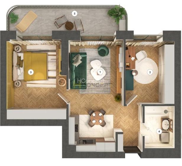 Apartament premium cu 3 camere, Pipera,  vedere superba - 10