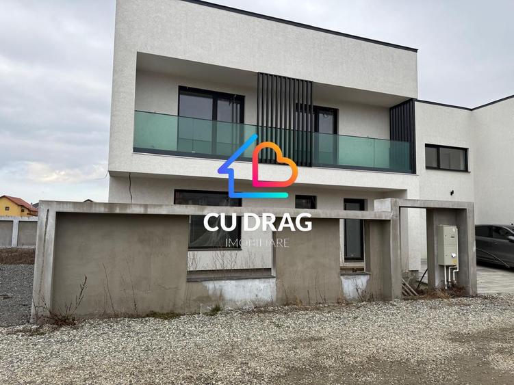 Casă nouă în Șelimbăr, 125 mp utili, teren 300 mp, garaj, orientare sudică