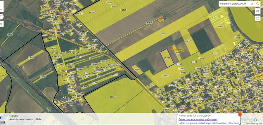 Teren intravilan 20.000 mp – Comuna Fundeni