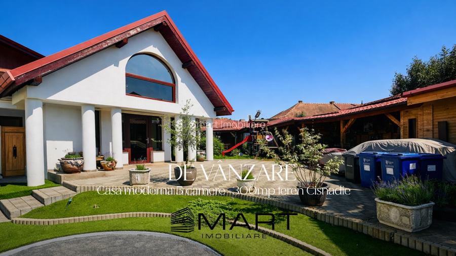 Casa moderna 5 camere 170mpu + 300mp curte Cisnadie - 11