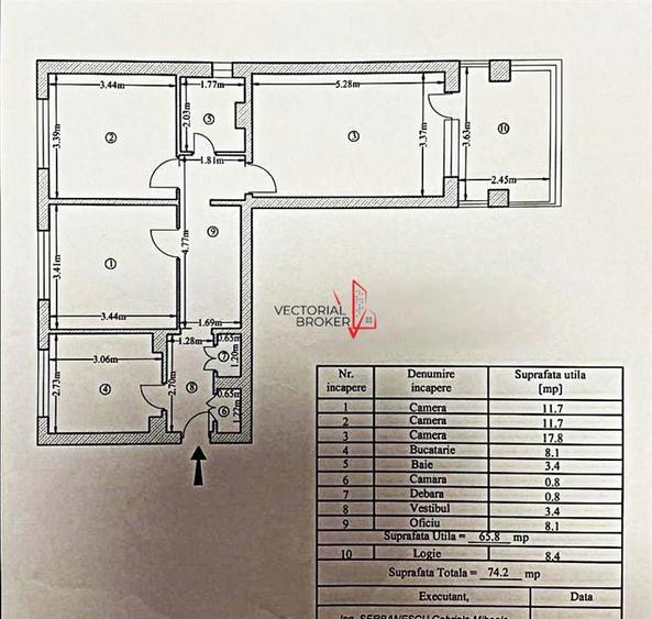 3 camere decomandat Parcul La Lalele, Pantelimon