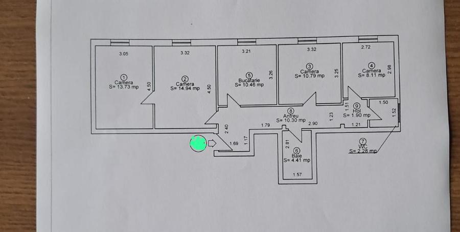 Apartament nou cu 4 camere si 2 bai pe Bulevardul Mihai Viteazu