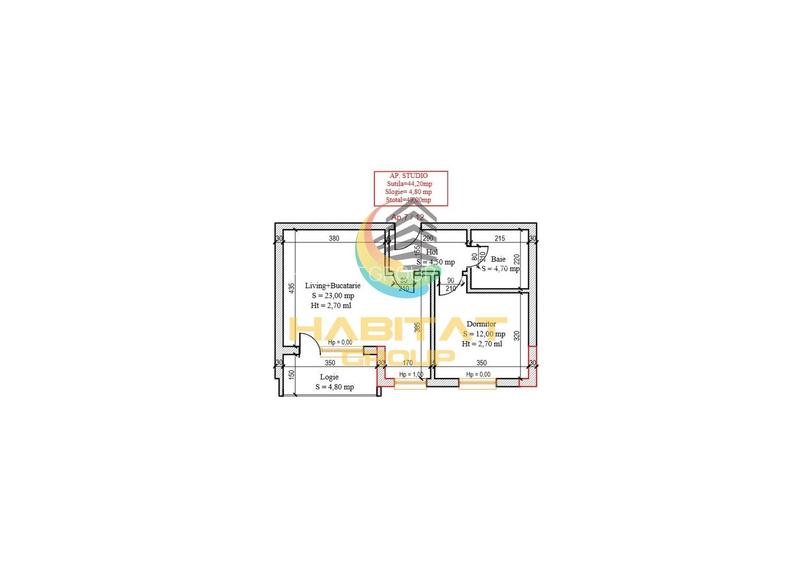 Pallady 2 camere semidecomandat 49 mp in bloc tip Boutique - 2