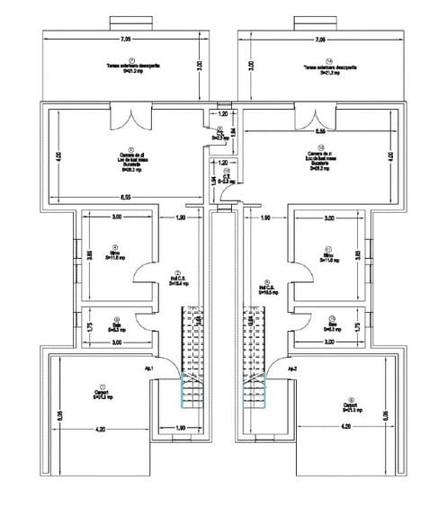 Proprietar vand duplex premium despartit prin camera tehnica