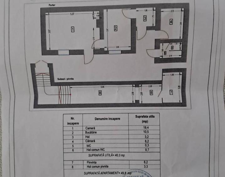 Apartament la casa in zona centrala pretabil birouri