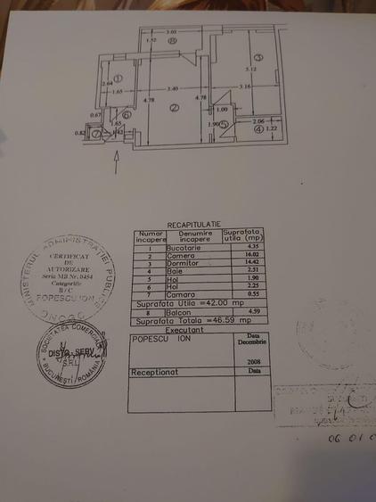 Apartament VictorieI Dinicu Golescu ,Colegiul National de muzica George Enescu .