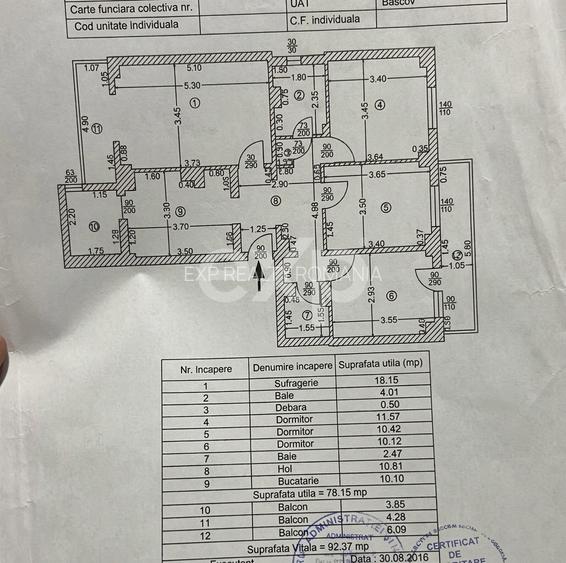Apartament 4 Camere, 93 MP, Decomandat, Prundu – Etaj 3, Centrală Proprie - 11