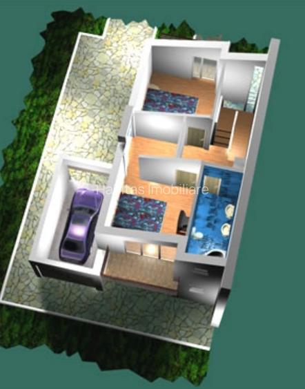 Casa moderna, tip duplex, P+E, garaj, gradina, parcari,  in Buna Ziua - 21