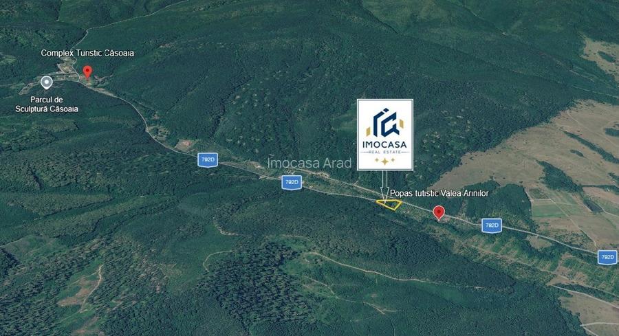 Teren de vacanță 5600 mp cu cabană, Utilitaiile Căsoaia jud Arad - 7