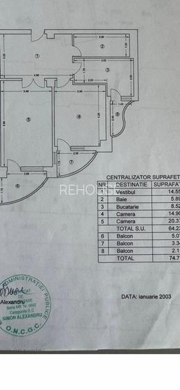 Unirii stradal, 3 balcoane priveliste extra, 5/9, 75mp, mob/util/renov LUX, 1% - 1