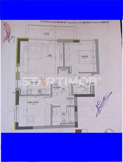 Apartament mobilat 3 camere Urban Plaza cu parcare