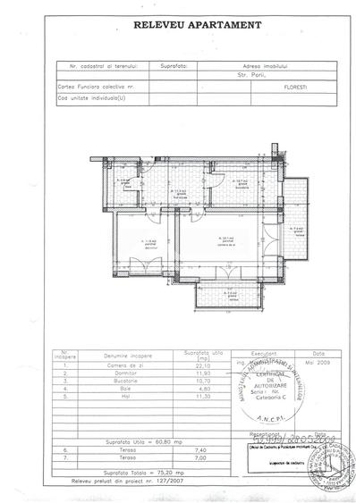 Apartament 3 camere, 2 balcoane, parcare, mobilat si utilat, Str.Porii