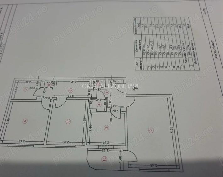 🏡 Ap. 3 Camere de vanzare | Etaj 1 | 2 Băi | | zona Apusului - 10