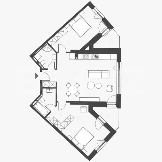 Comision 0 ! Somesului 15, Apartament 3 camere, Semicentral, 2 bai, 84mp. - 2
