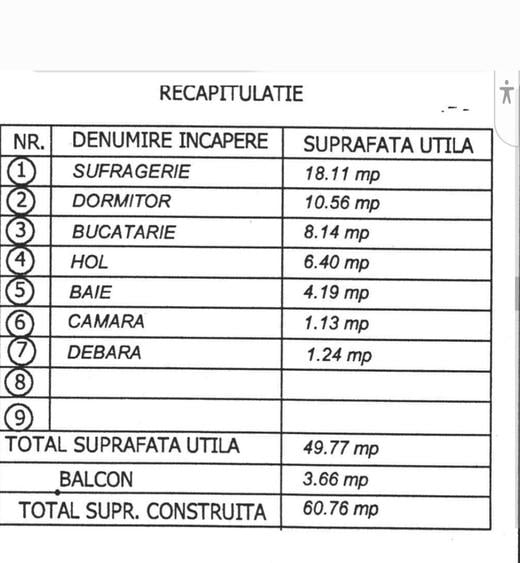 Etajul 2,doua camere decomandate