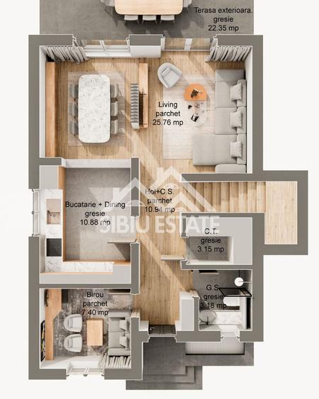 Casa Sibiu, Sura Mare 4 camere, 3 bai