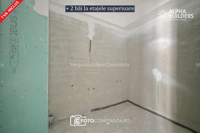 ✅TVA inclus: 132m² utili + terasă 42m² · 5 camere, 3 băi | P+2+t Strada Teleajen