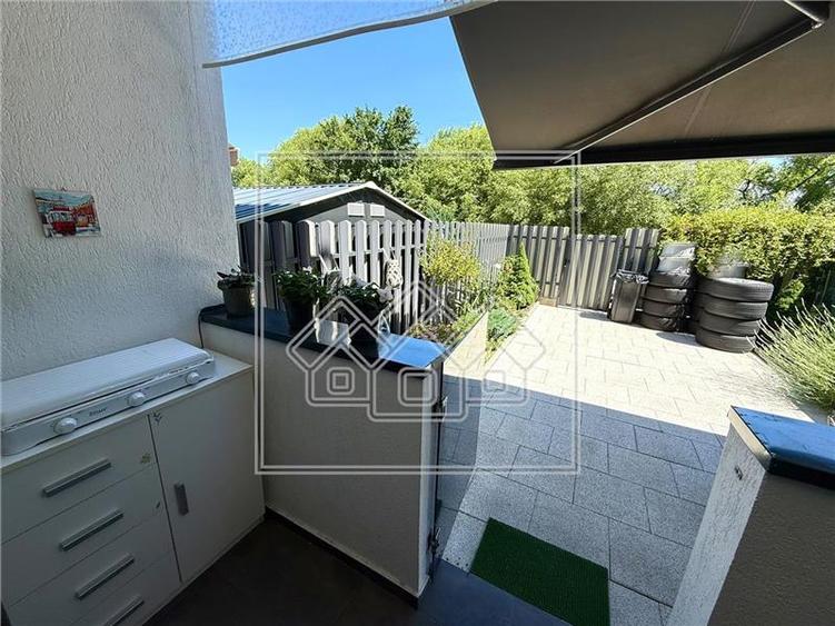 Ap. 3 camere si gradina, mobilat si utilat modern, zona Turnisor