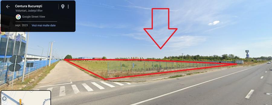Teren de inchiriat, 20000 mp, Centura Bucuresti langa Cosmopolis si Fan Courier