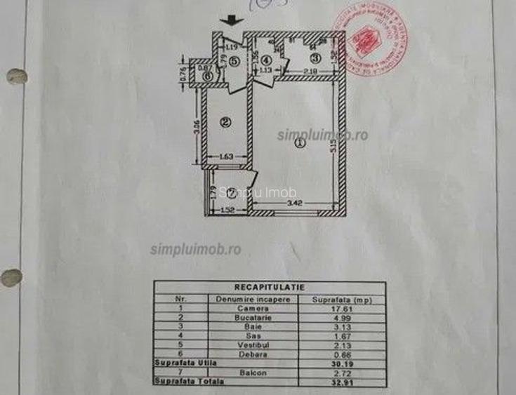 Garsoniera Spatioasa Etaj Intermediar Doamna Ghica - 1