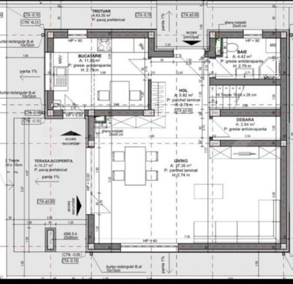 Casa individuala semifinisata, 5 camere, terasa circulabila, zona Luna de sus - 6