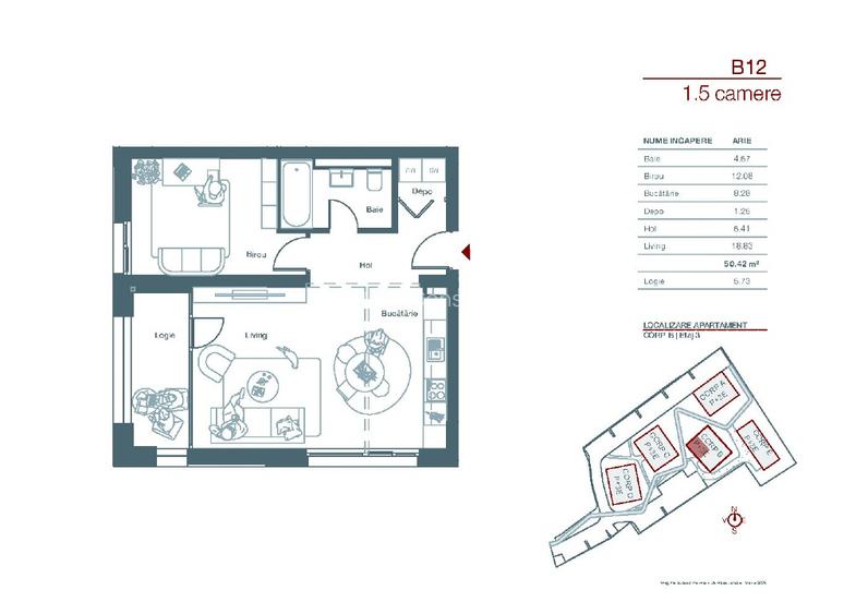 Apartamente 2 camere in Timisoara la doar 5 min. cu auto de Punctele Cardinale - 2