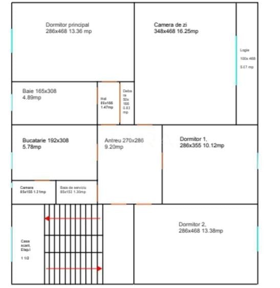 4 camere decomandate în Mănăștur – potențial excelent.
