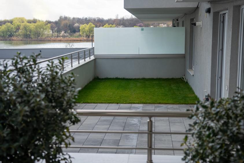 Apartament3 camere cu gradina de 31 mp-Lebada Lake Residence+1 parcare subteran